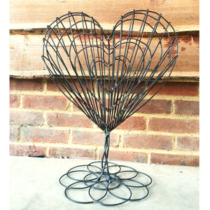 Metal Heart Sculpture by Luigi Frosini - 65cm tall