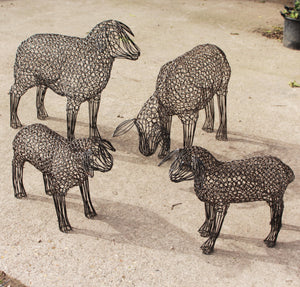 Metal Lamb Sculpture by Luigi Frosini - 55cm tall