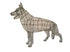 Topiary Dog German Shepherd standing