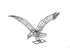Topiary Eagle flying