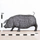 Sculpture Cochon en Métal (Medium) par Luigi Frosini - 100cm de long