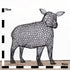 Metal Ewe Sculpture (Head Up) by Luigi Frosini - 75cm tall