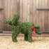 Cocked-Leg Dog Topiary Sculpture