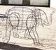 Elephant (baby) Topiary Frame