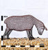 Metal Ewe Sculpture (Head Down) by Luigi Frosini - 60cm tall