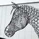 Metal Horse Sculpture by Luigi Frosini