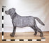 Metal Labrador Dog Sculpture by Luigi Frosini - 80cm tall