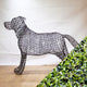 Version Ligustrum de la sculpture du chien du Labrador - 80 cm de haut