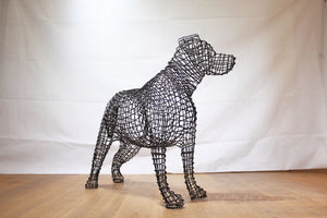 Sculpture Chien Labrador en Métal par Luigi Frosini - 80cm de haut