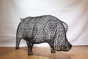 Sculpture Cochon en Métal (Grande) par Luigi Frosini - 130cm de long